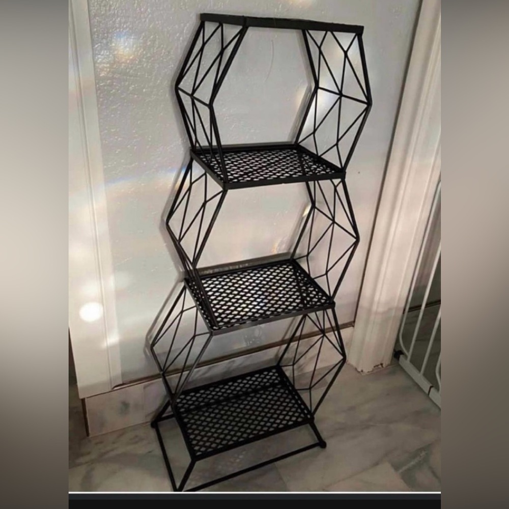 Home Interiors Metal Shelf Rack Bookcase